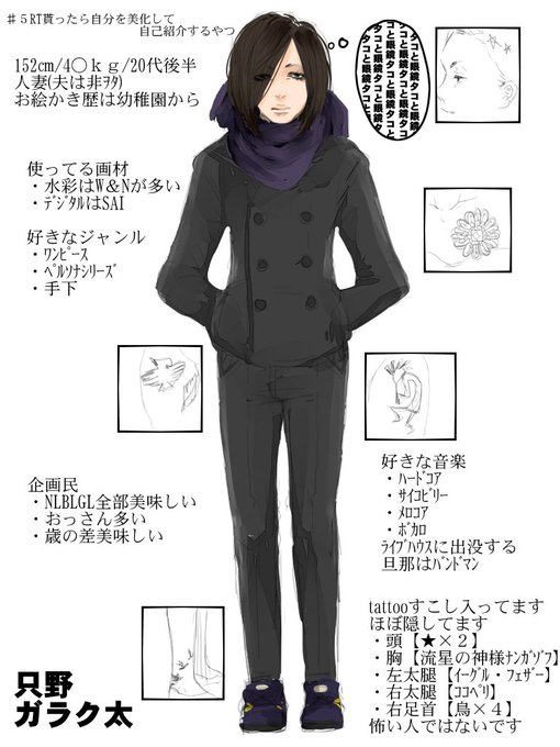 5rtされたら自分のイラスト美化して自己紹介もかねて描く を含むマンガ一覧 ツイコミ 仮