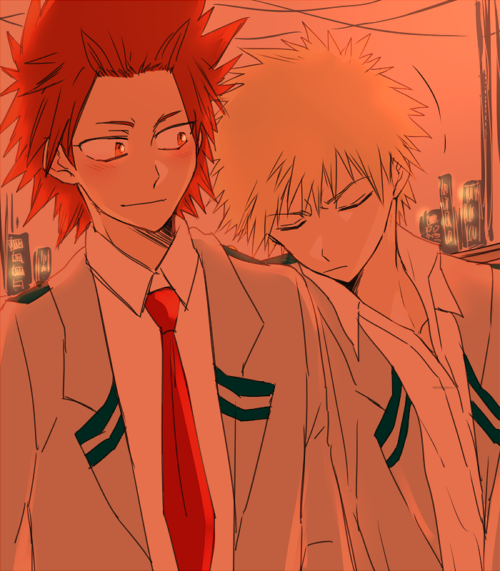 ヒロアカ 放課後デートしてきちんと日が落ちる前に電車で帰る切爆のブルースプリング感やばい 倉山のイラスト