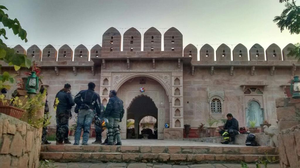 BikeWale's tweet photo. Our stay for the night at Pushkar Baug today.
#TOR2015 @royalenfield https://t.co/XwcJLFNdUy