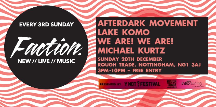 BBCintroEMids's tweet image. This is going to be incredible. Our free Christmas do with @Y_Not_Festival and @RoughTrade Nottm  @_TADM tomorrow!