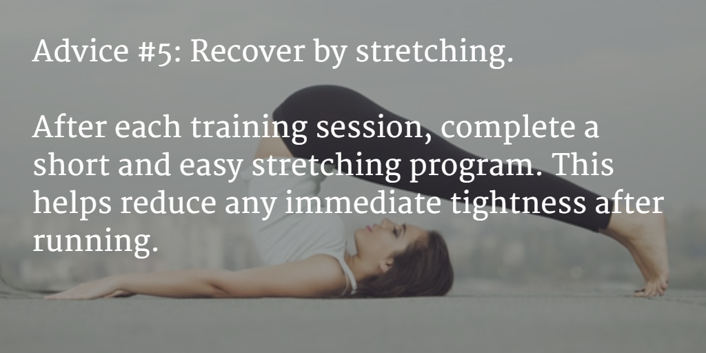 NexRunApp's tweet image. Advice 5: Recover by #stretching