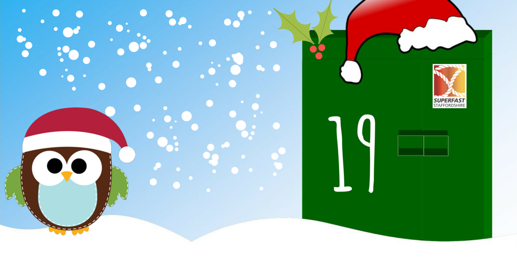GigafastStaffs's tweet photo. What is behind advent cabinet door number 19? #SuperfastAdvent https://t.co/trxCmoQSuR