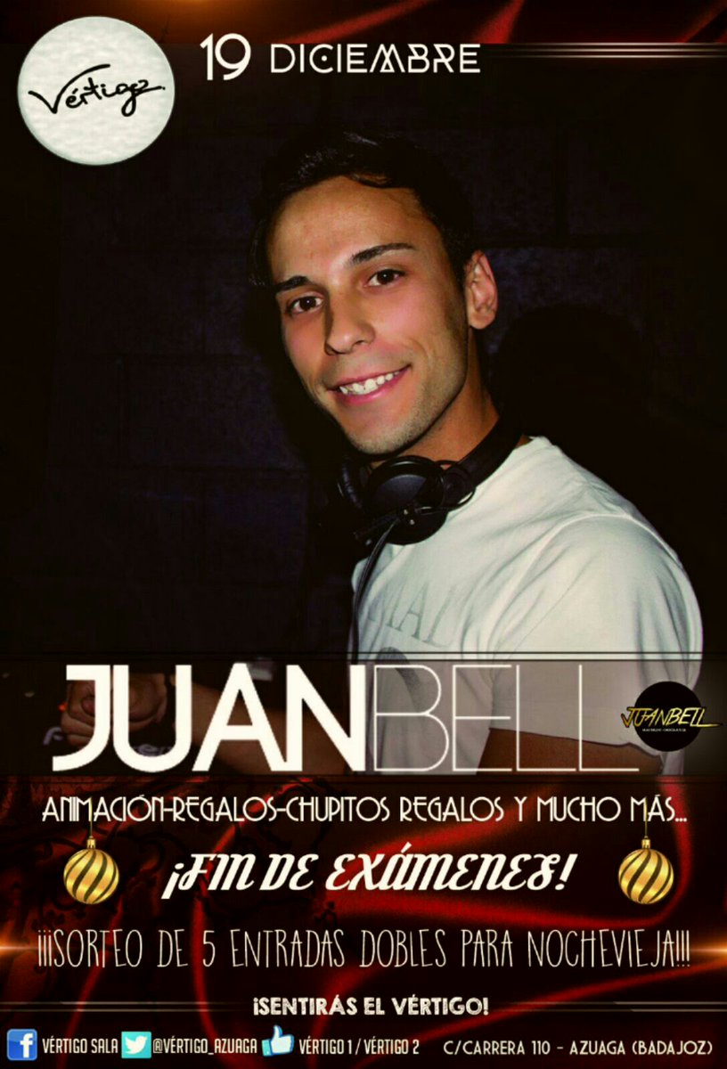 BabiaAzuaga's tweet photo. 🎊🎊 YA ESTAMOS A SÁBADO 🎊🎊

❕❕VÉRTIGO❕❕

🎧🎧 JUANBELL DJ 🎧🎧

CHUPITOS
REGALOS
SORPRESAS

SIENTE EL VÉRTIGO!!! https://t.co/NuAfvhP8wy
