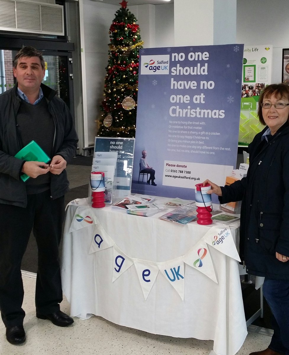 CritchleyCafe's tweet photo. @AgeUKSalford raising awareness of loneliness &amp; isolation in older people @AsdaSwinton thanks for having us! https://t.co/Is4GTZAZzY