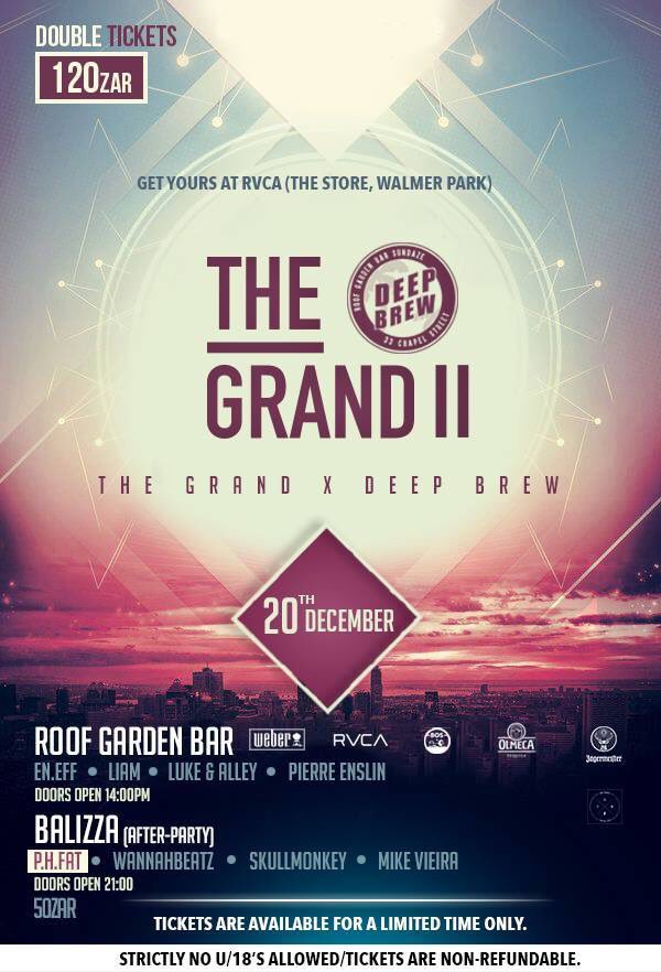 nate_211's tweet photo. One more day to go, #DeepBrew x @TheGrandPE 

Tickets selling fast at RVCA Walmer park, pull in!! #Bass #DeepHouse https://t.co/NVevAacosf