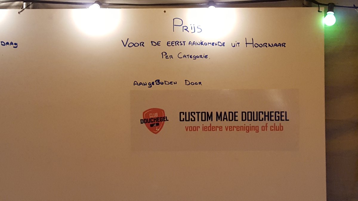 Clubdouchegel's tweet photo. @Clubdouchegel is vandaag aanwezig bij de @JvA_Wintercomp in Hoornaar. Ook sponsoren we diverse prijzen. Zet hem op! https://t.co/C0cAB4T9i8