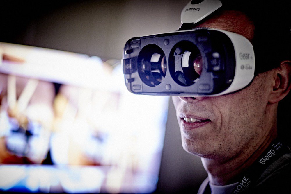 .<a href="/IVR_NATION/">IVR NATION</a>  revealed the new HTC Vive headsets before they were made available to the general public at #Sleep15