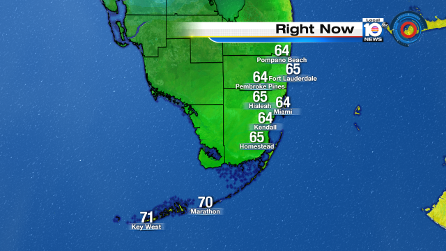 DROPPING TEMPS - It's definitely cooler this morning. Lows have dropped to the low-60s! https://t.co/5nIAHMoyFB