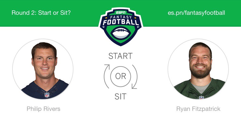 imking5's tweet photo. Who should I start this week? Philip Rivers or Ryan Fitzpatrick! @ESPNFantasy #FantasyFootball https://t.co/9a3pIt0FMe