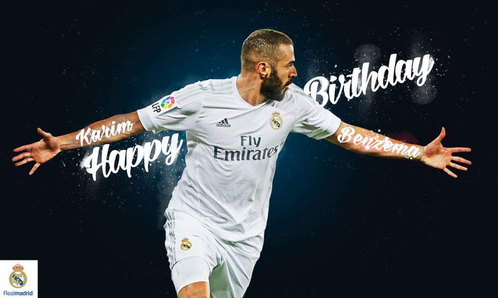 Happy Birthday to Karim Benzema who turns 28 today. 