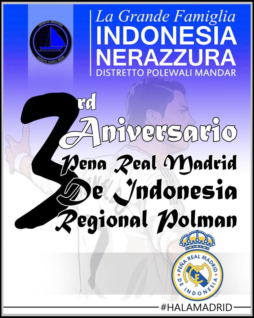 In_Polman's tweet photo. Selamat milad luluare yang ke 3 @Madrid_Polman sukses selalu. Hala madrid forza inter #respek @Ina_Nerazzurra https://t.co/SGgxa8CaLM