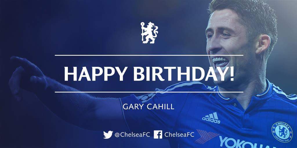 19th December

Happy 30th birthday to Gary Cahill today!   