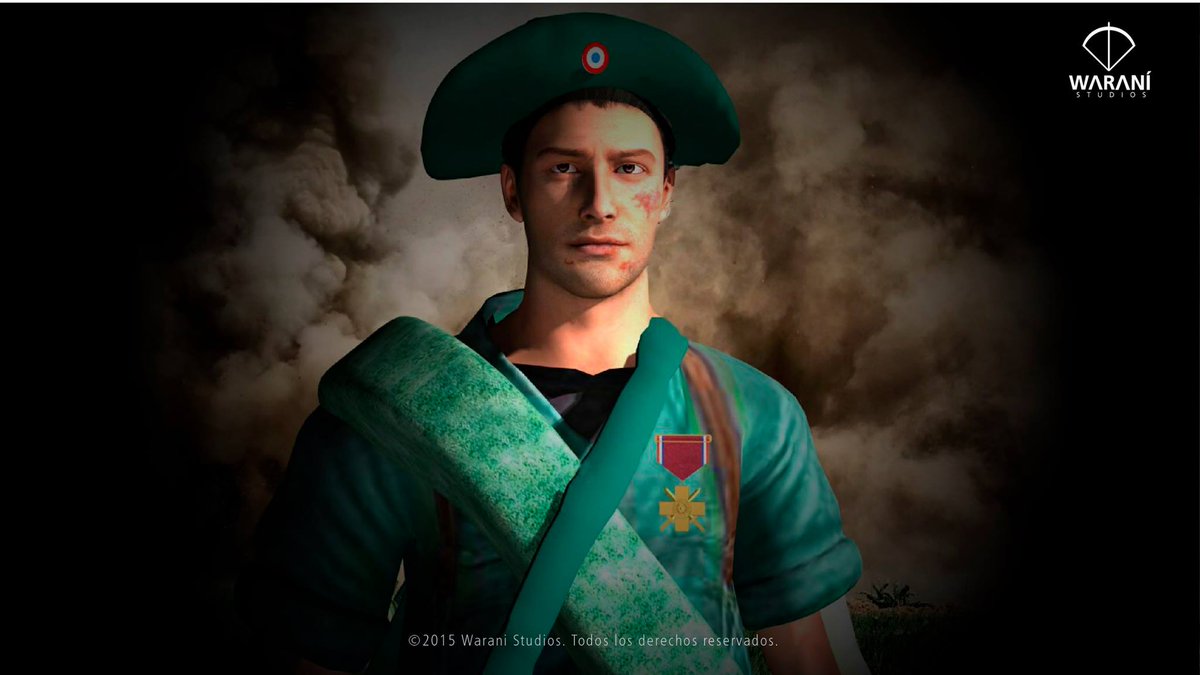 uNrootpy's tweet photo. Arte conceptual del soldado Paraguayo para el juego Guerra del Chaco hecho por @WaraniStudios #UE4 #GDCpy #GameDev https://t.co/lTopn80b0F