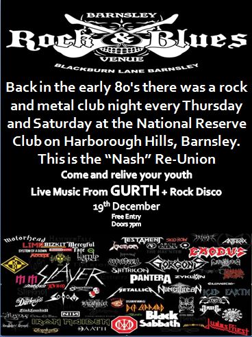 BnslyRockBlues's tweet photo. Tonight - Nash Re-Union !! Doors 7pm. Free Entry @BarnsleyIs @gr8musicvenues @LIVEinbarnsley @barnsleynow https://t.co/WOuV154v1S