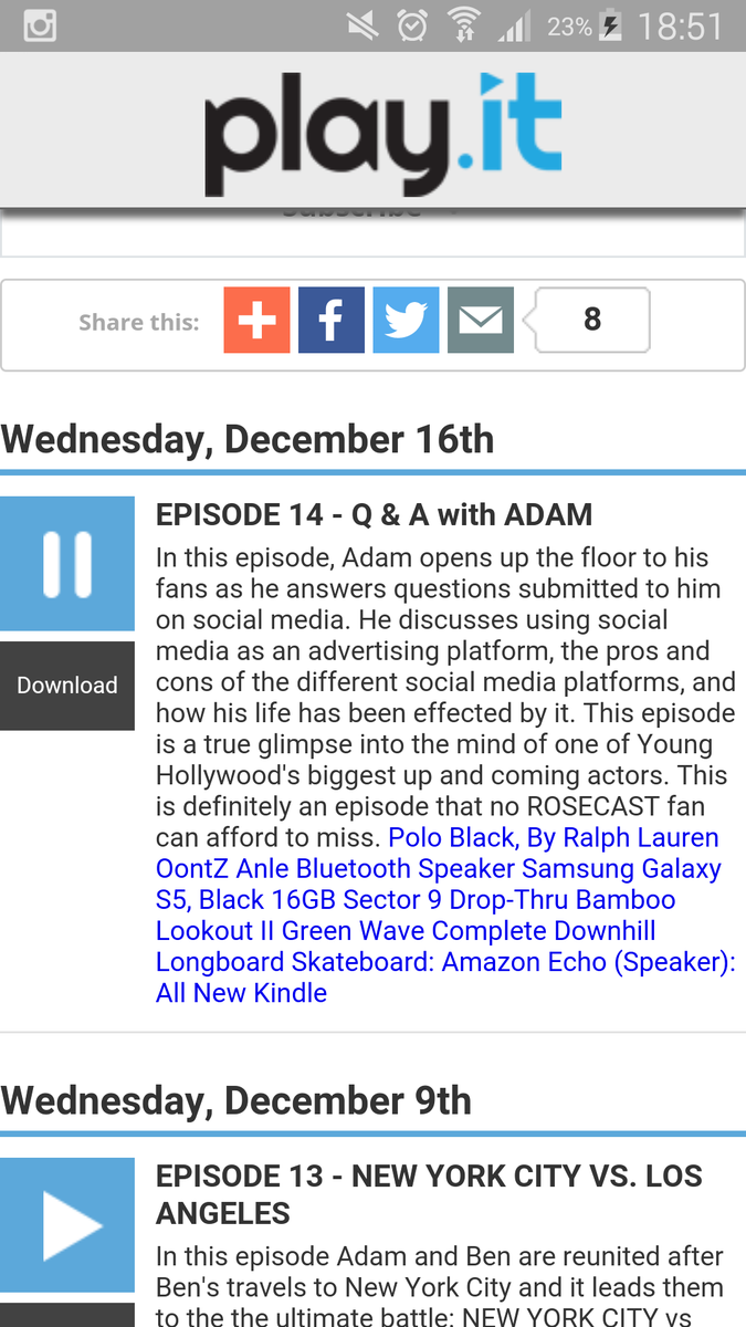 TypoPetra's tweet photo. Finally got some time to listen to @RosecastPod! 

Thanks for answering! @RealAdamRose 😊
Great job! https://t.co/K0vY5gHtgH