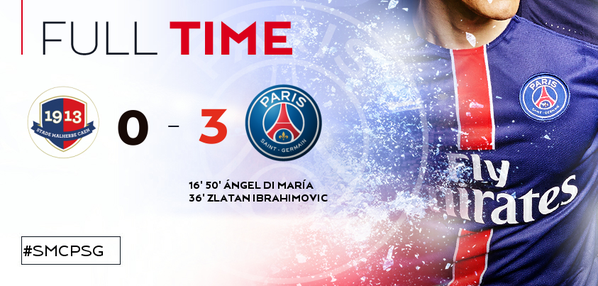 PSG heeft met 0-3 gewonnen van SM Caen! In de afbeelding ziet u ook de doelpuntenmakers! #SMCPSG