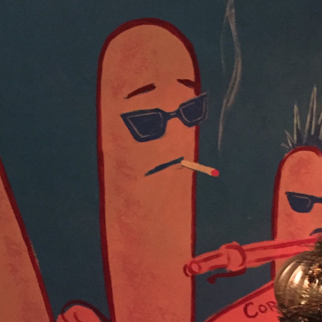 Peyton McLeod On Twitter This Corn Dog Smoking A Cigarette I