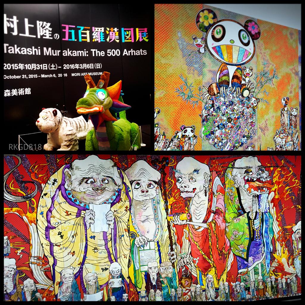 I went to 村上隆 五百羅漢図展 today.So GR8✨#takashimurakami #村上
