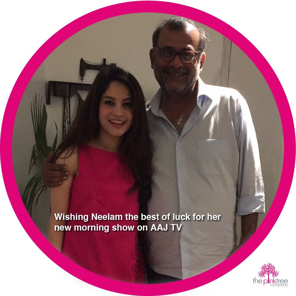 ThePinkTreeCo's tweet photo. Neelam Munir #PinksUp her new morning show everyday starting December 19th on AAJ TV with The PinkTree Company https://t.co/AWDwulTpd0