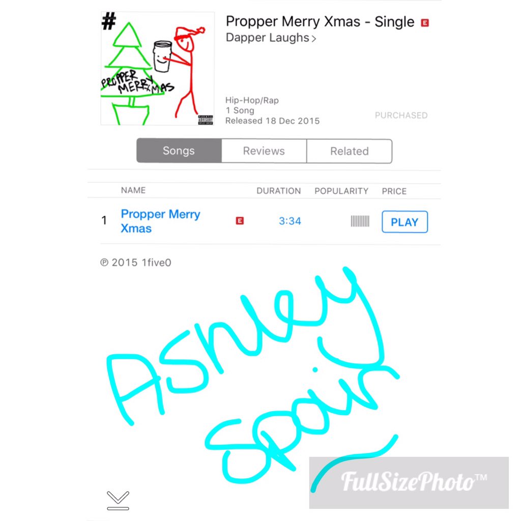 ashleymariexx's tweet photo. @dapperlaughs drunkinlgky watched your snap! Meeryyy Christmasz! #dapperxmassingle https://t.co/iBIZk1CdRe