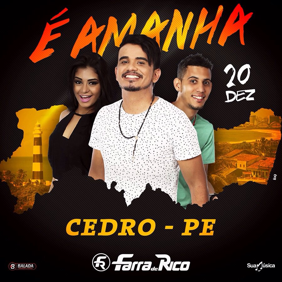 Estamos contando os dias e as horas pra essa farra na cidade de Cedro no nosso Pernambuco. Amanhã tem...
