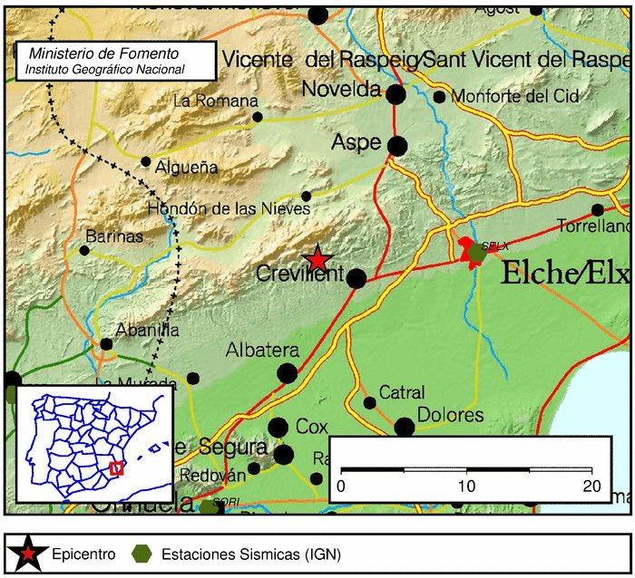 TeleElx's tweet photo. Un terremoto de 3,6 con epicentro en #Crevillent se deja sentir en #Elche. https://t.co/63P7NzsD5L