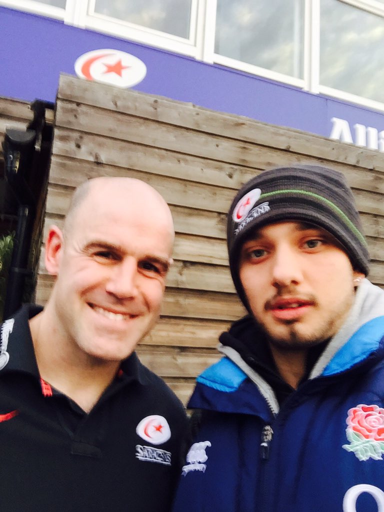 Great time watching <a href="/Saracens/">Saracens Rugby Club</a> playing out of their skins at <a href="/AllianzPark/">allianze parque</a> and thanks <a href="/CHodgson10/">Cassandra Hodgson</a> for the #selfie