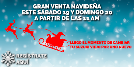 SuzukiSatelite's tweet photo. Te esperamos hoy y mañana en nuestra Gran venta Navideña a partir de las 11 am, tendremos muchas promociones #Suzuki https://t.co/eQHmhylW0q