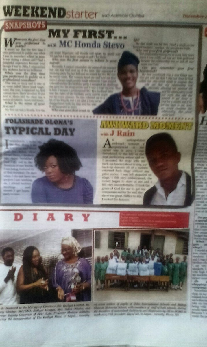 refinestjrain's tweet photo. My awkward moment on Saturday beat,punch news paper.#Weekend starter with Ademola Olalinua. https://t.co/CJaD5o7Cab