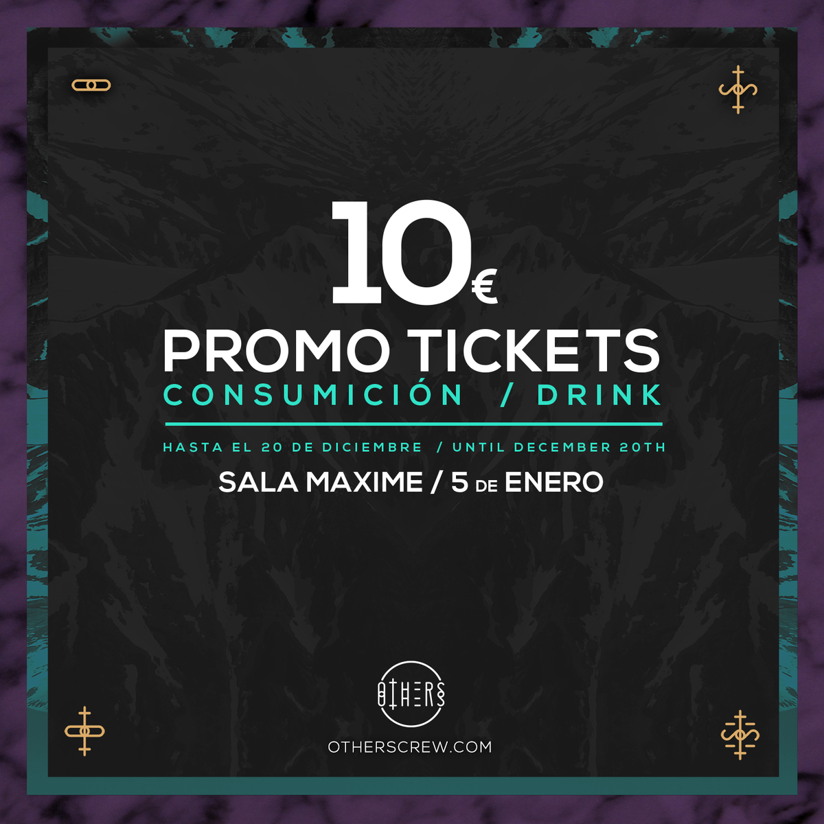 Sólo UN DIA! Hazte con tu #entrada por 10€ + COPA en: entradasatualcance.com/others-sala-ma…