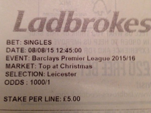 ODDSbible's tweet image. 3-1 LEICESTER!!! This guy must be screaming the house down!
