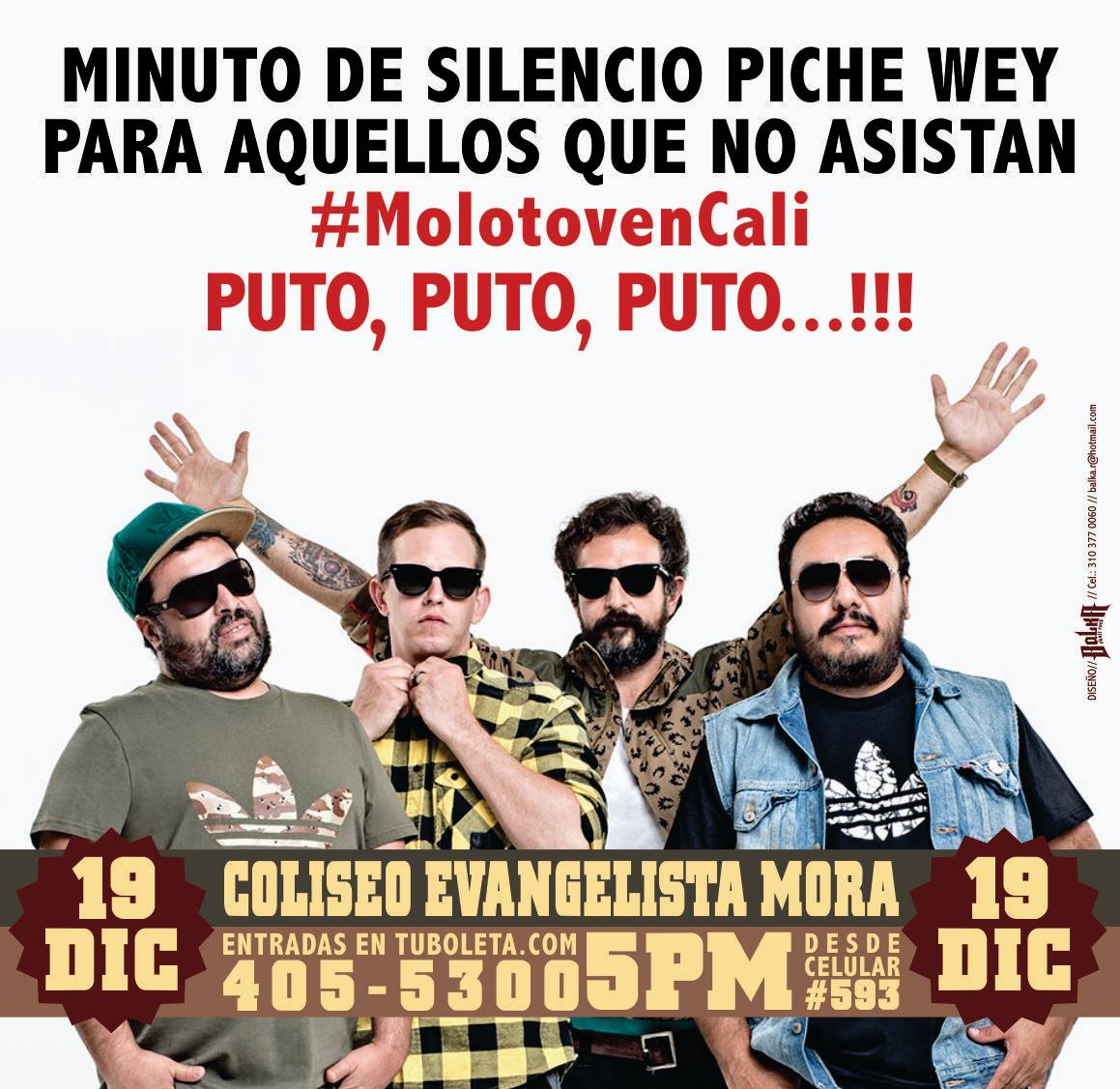 FadpStereo's tweet photo. #Hoy #MolotovExplotaEnCali en el #ColiseoEvangelistaMora ¡No te lo puedes perder! @MolotovBanda https://t.co/FjvrS7RLoo