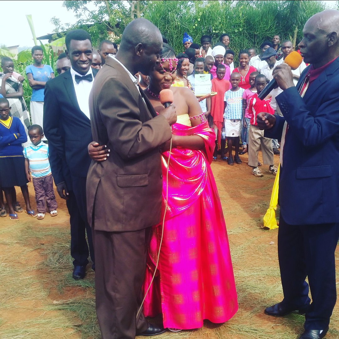 Today, I gave away my elder sister Olive Mutesi. I wish them all the best in their marriage. 👪 #Family