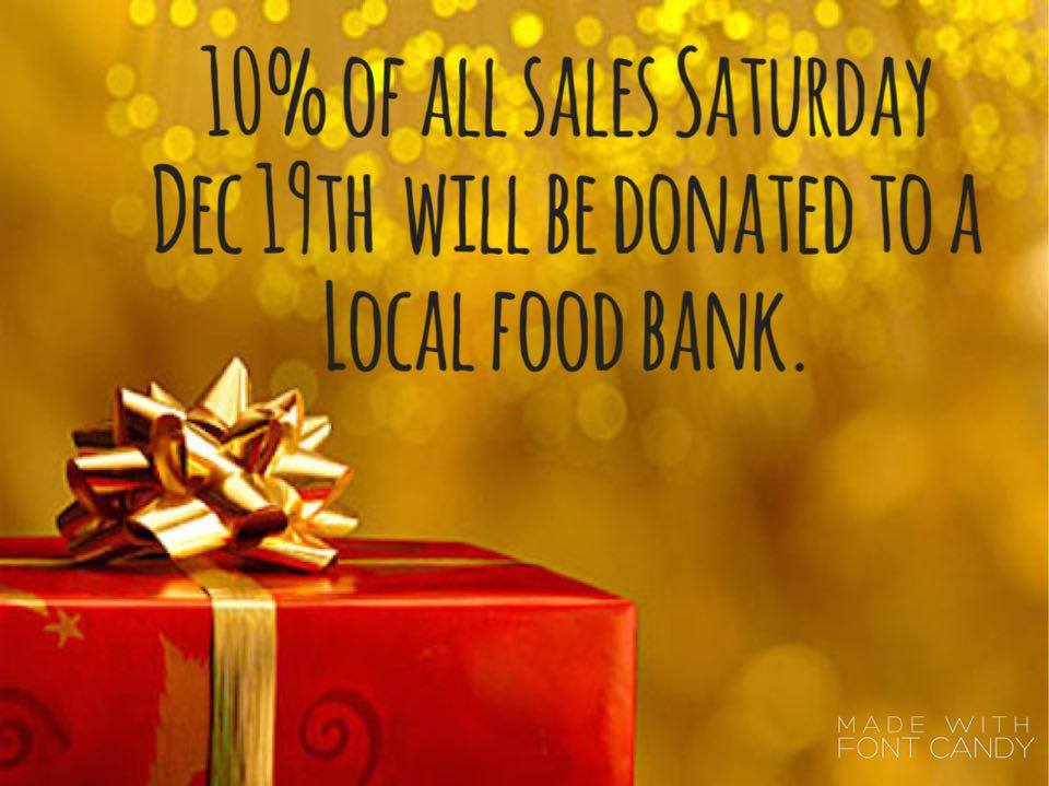 shopblackframe's tweet photo. Help us support a local food bank! 10% of all sales Saturday 19th will be donated to a local food bank!! https://t.co/n50HeEivn3