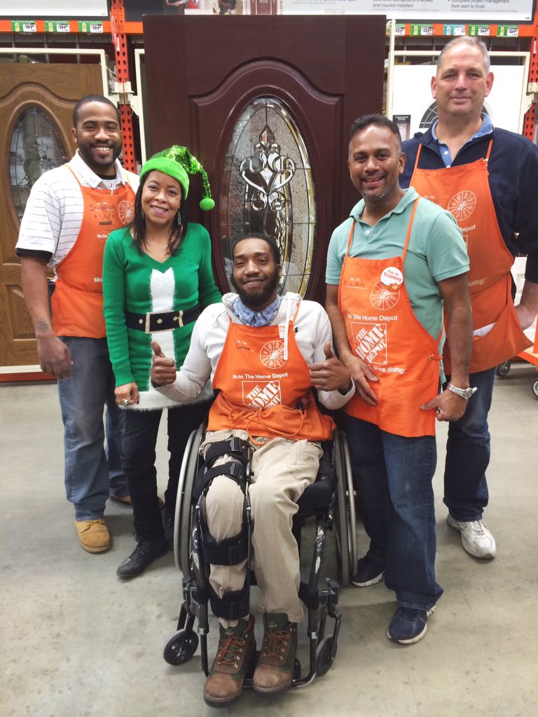 THDcwagner's tweet photo. Happy holidays from the Clifton Height's Home Depot Millwork Department! #BuildCheer @THD4114 https://t.co/NrX98FodID
