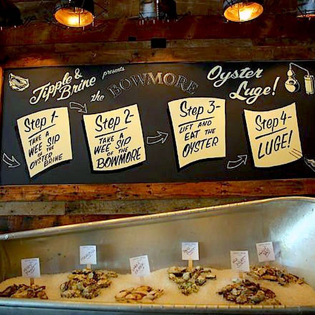 Have you tried our Oyster Luge yet? One taste and you'll be hooked. #oysterluge #adventurous #scotch