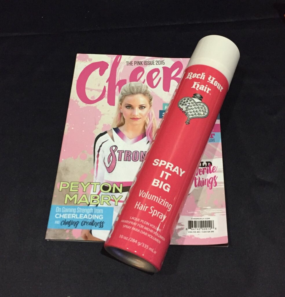 CheerDaily's tweet photo. We are excited to team up with @Rock_Your_Hair! Look for us in a city near you this season! #CheerMagTour https://t.co/WfolNJkww8