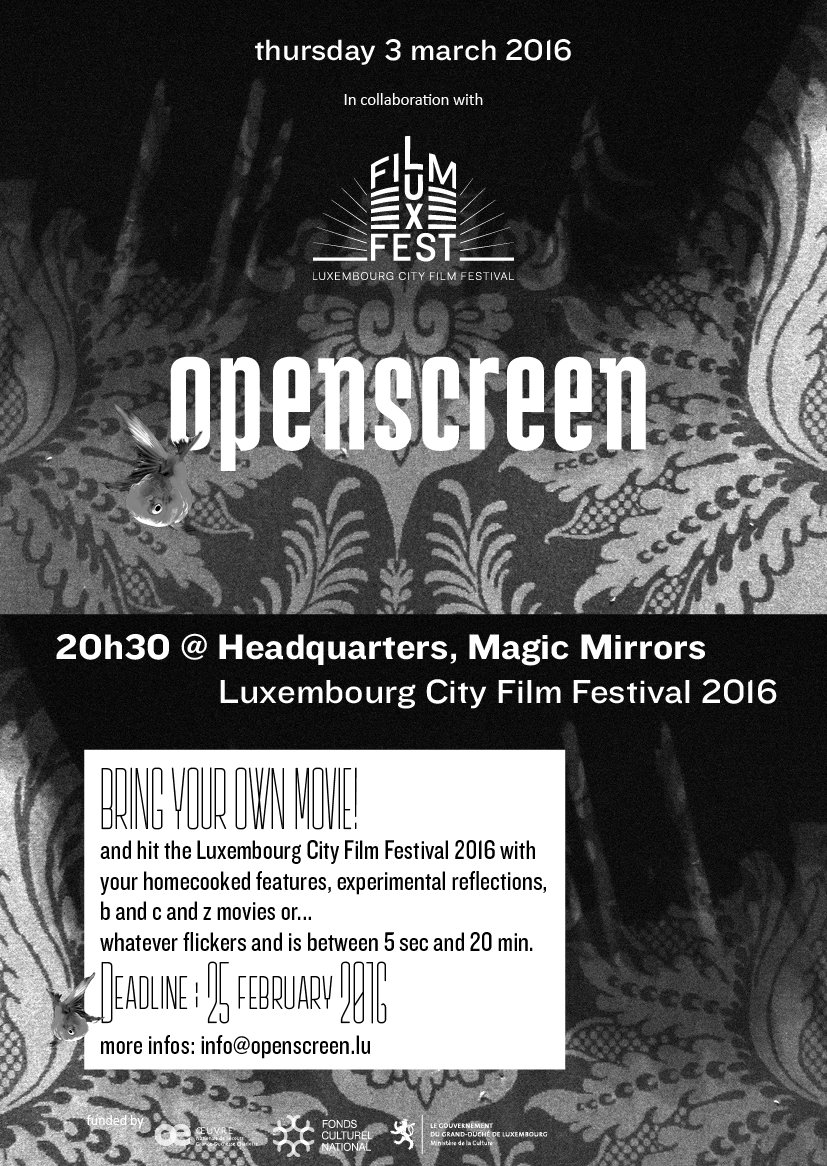 OpenscreenAsbl's tweet image. Next #openscreen @luxfilmfest Headquarters, Magic Mirrors on 3.3.2016 #screenyourstuff