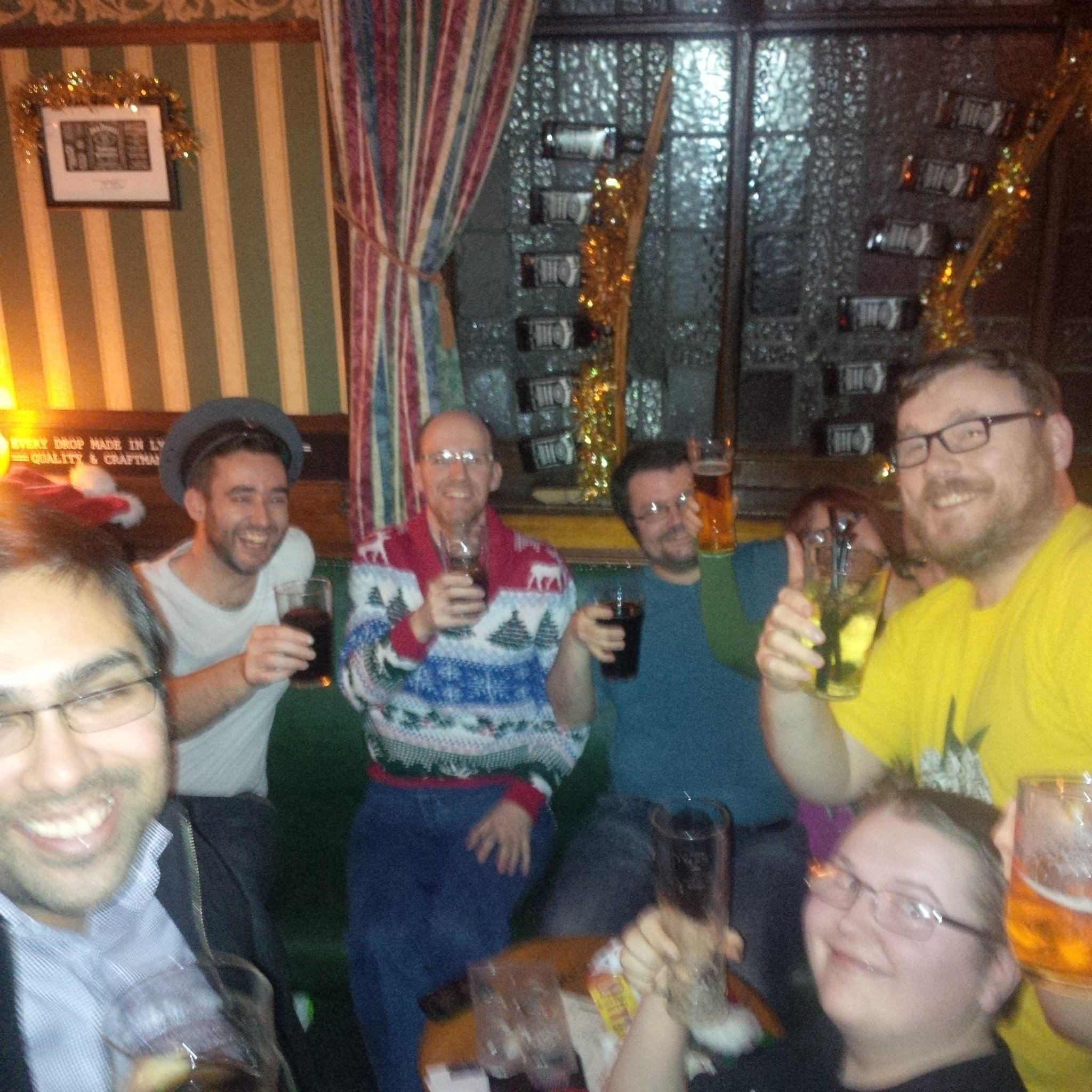 The evil Manchester hoaxers wishing Matthew Waterhouse happy birthday! 