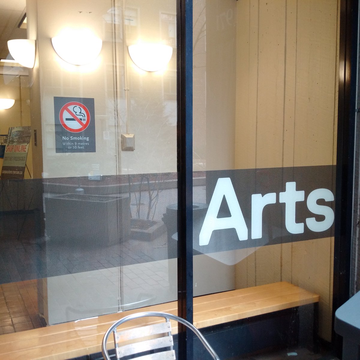 Giving new meaning to "Arts Tower"! The <a href="/RyersonU/">Ryerson University</a> Faculty of Arts makes its mark on Jorgenson Hall (more to come)