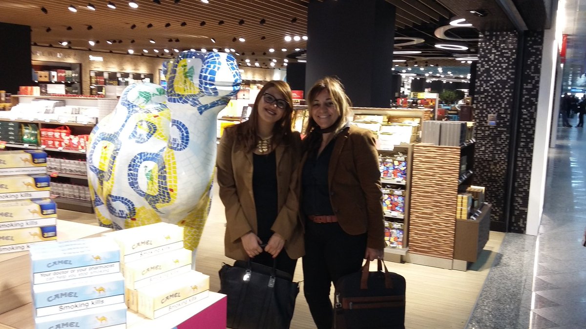 imensofrani's tweet image. Me &amp;amp; my collegue Yosr  in oué stand Camel Tunis Carthage free-shop airport