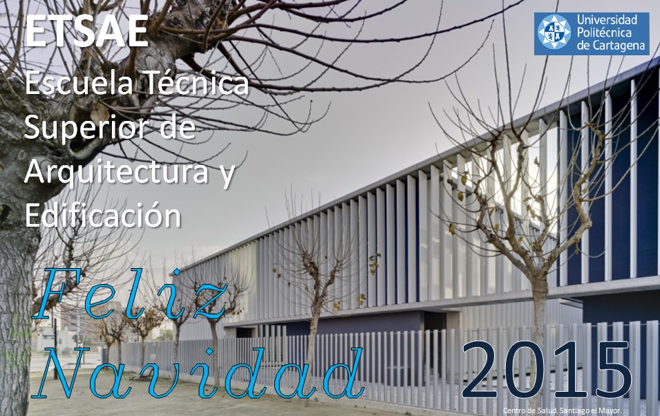 twiterdire's tweet photo. ETSAE desea Feliz Navidad 2015 para todos su Profesores, Alumnos y Personal de Administración y Servicios https://t.co/Hn06fAjpod