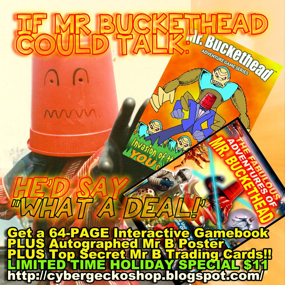cybergeckogames's tweet photo. Limited Time #MrBuckethead #comicbook #tradingcards deal @DCFIPittsburgh https://t.co/sNKTnhro6l https://t.co/knRUSD3oQ4