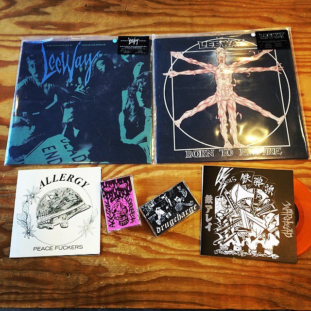 New stuff in today including the demo from Raleigh's hottest new group! #Drugcharge #vanillapoppers #leeway #nyhc #…