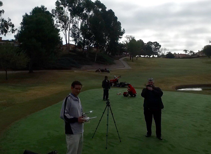 turfnet's tweet photo. What the drone sees during a @turfnet TV shoot. Thanks @alwinejr for a great day at #bernardoheightscc https://t.co/fQPfiymQ9x