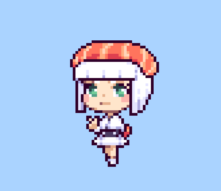 emi on twitter sushi girl warmup design by this cute little chicken belenprovedo pixelart sushi https t co a0m3jkq1kz emi on twitter sushi girl warmup