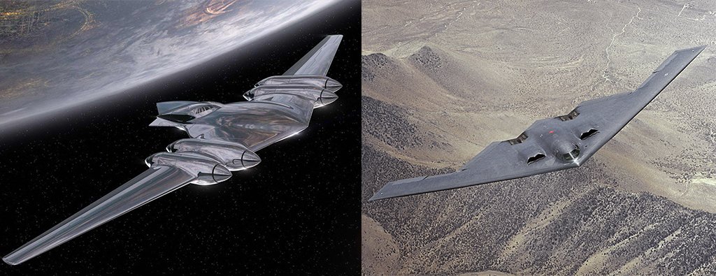 northropgrumman's tweet photo. Some say this #StarWars starship was inspired by the design of our B-2 Spirit. What do you think? https://t.co/7wt2a02yuH