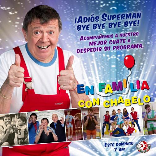 'Chabelo' agradece al público en última grabación de 'En Familia' - CWnSqTtWwAErprS