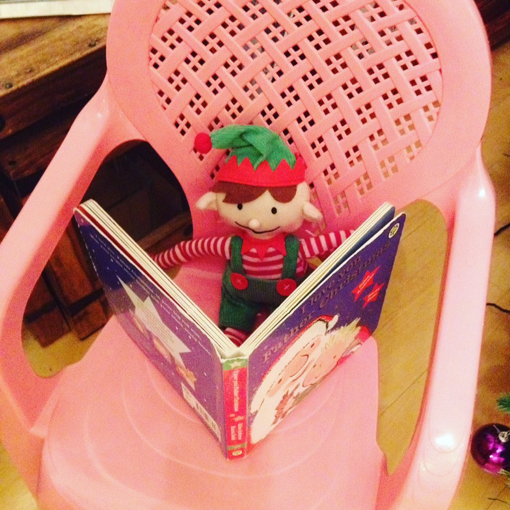 Day 19, Mr Elfie is missing Father Christmas I think #elfonashelf