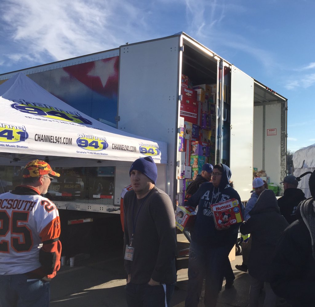 Jen_Griswold's tweet photo. Great response at #ChannelDiaperDrive! Keep 'em coming! They're collecting today & Sun 132 & Dodge @Channel941Omaha https://t.co/7oj27Ah2kB